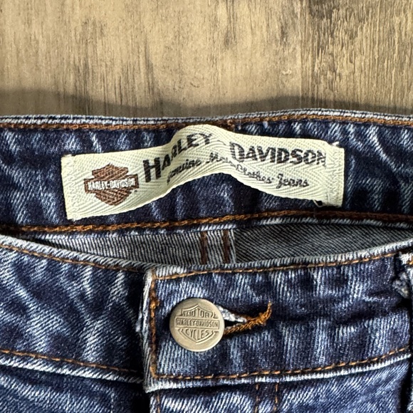 Harley-Davidson Women's Blue Straight Jeans - Picture 4 of 7